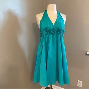 Ya Turquoise Halter Size L Dress
